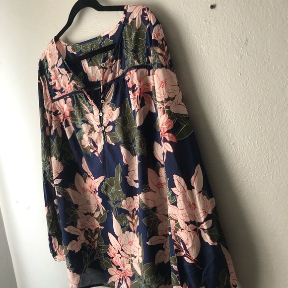 Talbots floral boho lightweight blouse 2x plus size 100% cotton - Picture 10 of 10